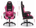 Геймерське крісло Hell's Chair Rainbow 2.0 Pink Black тканина - Зображення 10