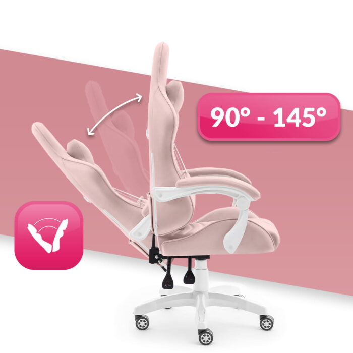 Геймерське крісло Hell's Chair Rainbow 2.0 Pink тканина - Зображення 5