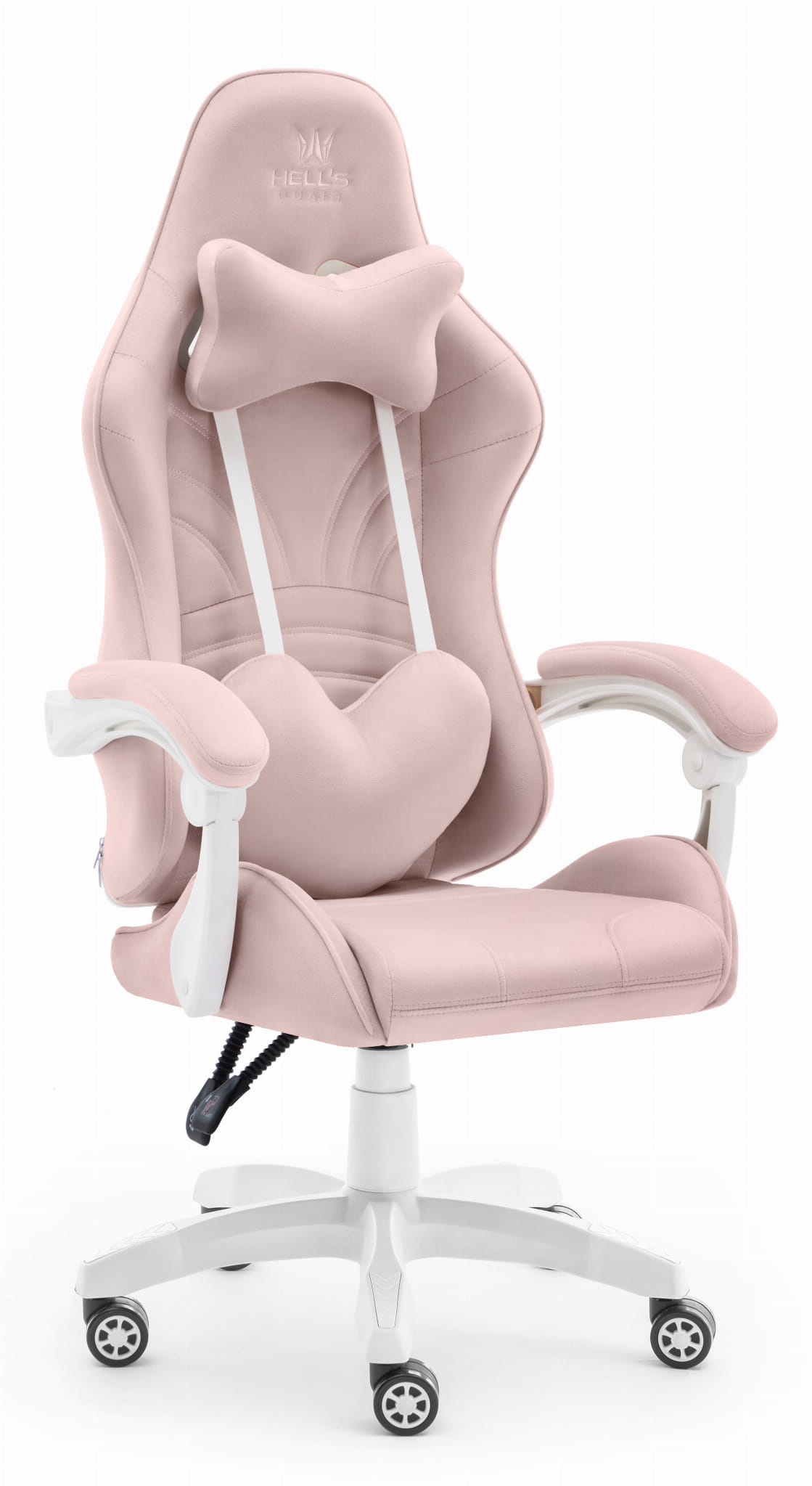 Fotel-Gamingowy-Hells-Chair-Rainbow-Rozowy-Pink-Tkanina-2.0 Геймерське крісло Hell's Chair Rainbow 2.0 Pink тканина - Зображення 1