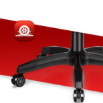 Геймерське крісло тканинне Hell's Chair HC-1000 Black LED - Зображення 7