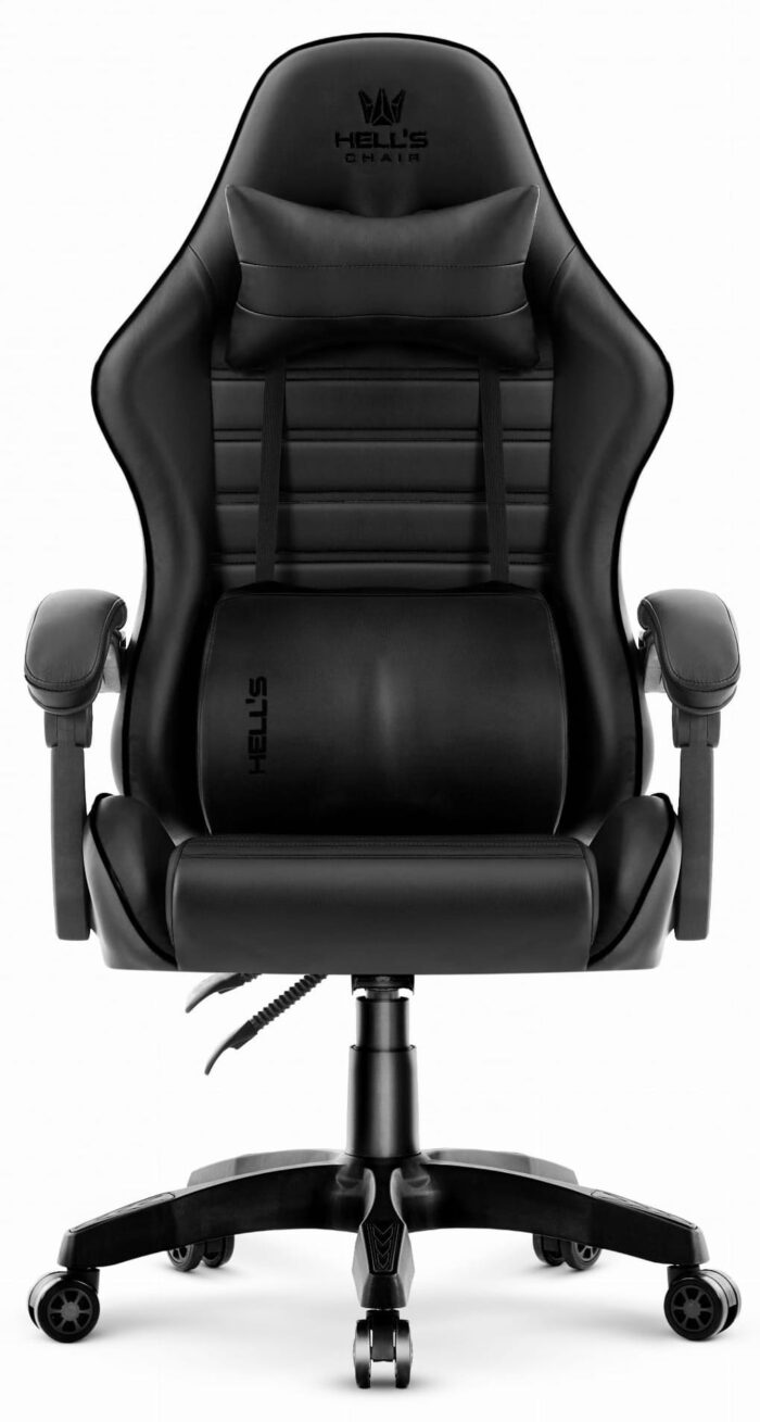 Геймерське крісло екошкіра Hell's Chair HC-1003 2.0 чорне - Зображення 3