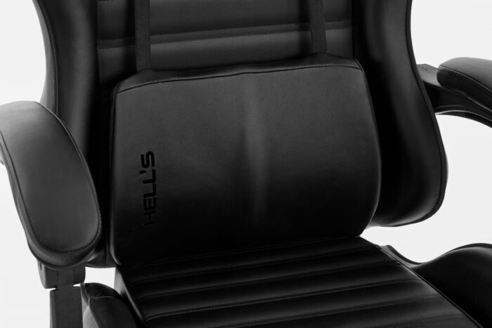 Геймерське крісло екошкіра Hell's Chair HC-1003 2.0 чорне - Зображення 6