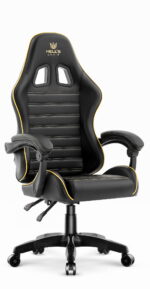 Геймерське крісло екошкіра Hell's Chair HC-1003 2.0 чорне золото - Зображення 2