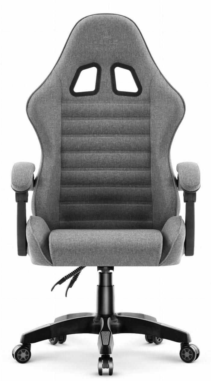 Геймерське крісло тканина Hell's Chair HC-1003 2.0, сіро-чорне - Зображення 4