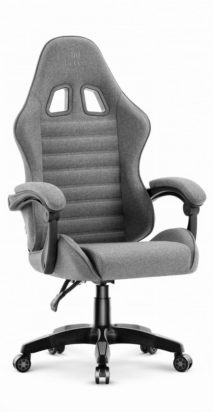 Геймерське крісло Hell's Chair HC-1003 2.0 Grey Black тканина - Зображення 2