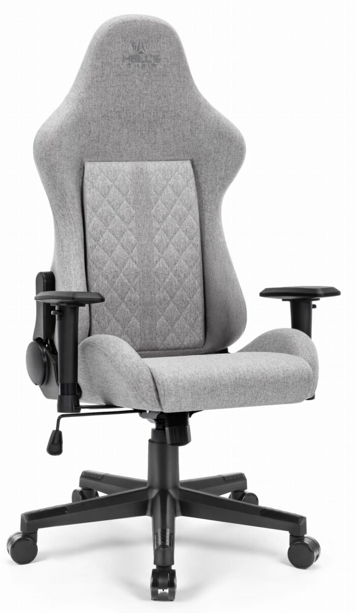 Геймерське крісло Hell's Chair HC-1006 Grey Black тканина - Зображення 4