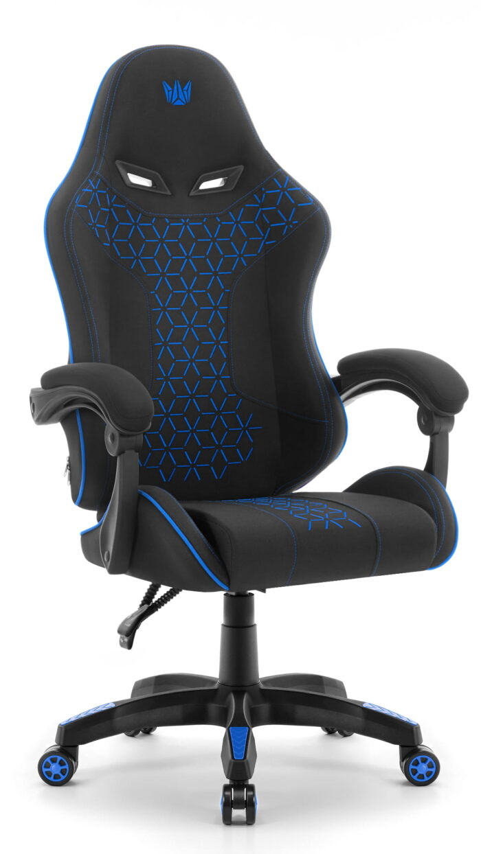 Геймерське крісло Hell's Chair HC-1008 Black Blue 2.0 тканина/сітка - Зображення 2