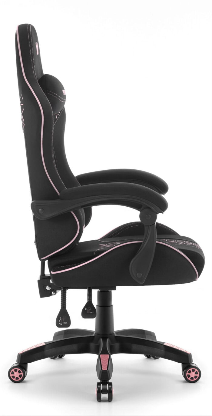Геймерське крісло Hell's Chair HC-1008 Black Pink 2.0 тканина/сітка - Зображення 3