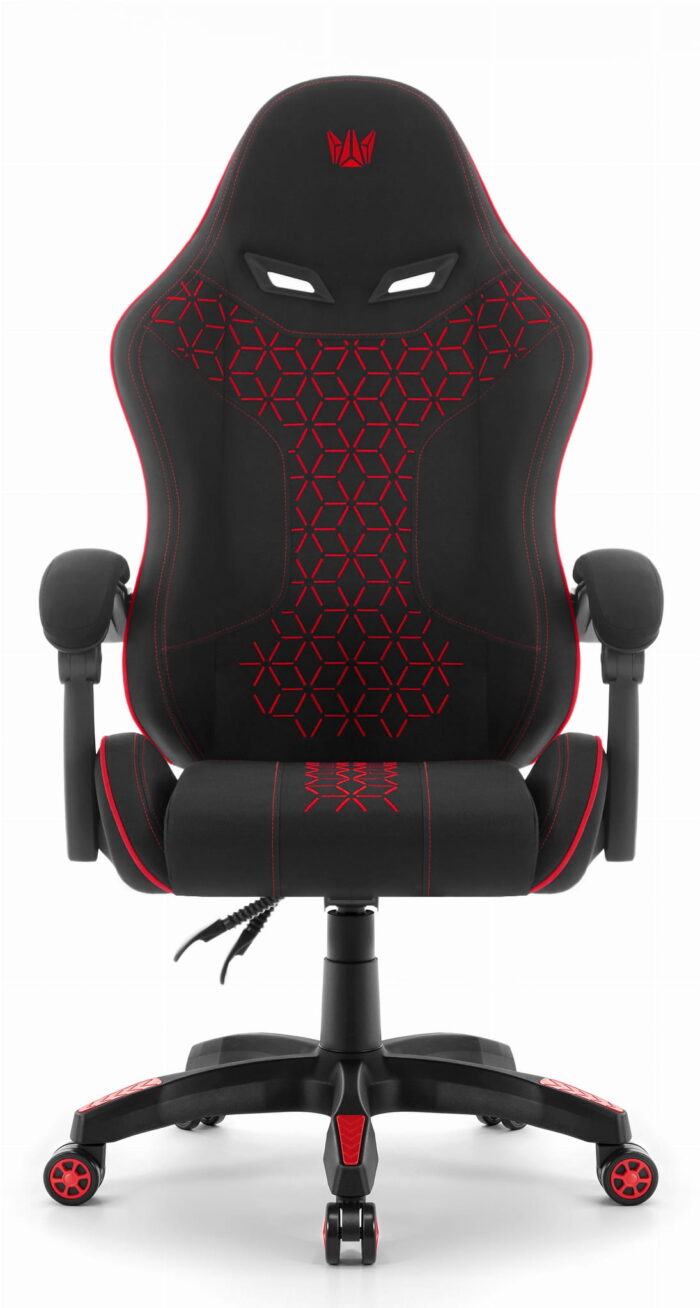 Геймерське крісло Hell's Chair HC-1008 Black Red 2.0 тканина/сітка - Зображення 3