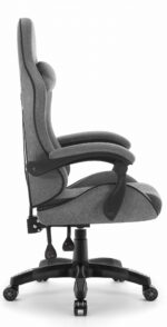 Геймерське крісло Hell's Chair HC-1008 Grey Black 2.0 тканина/сітка - Зображення 4