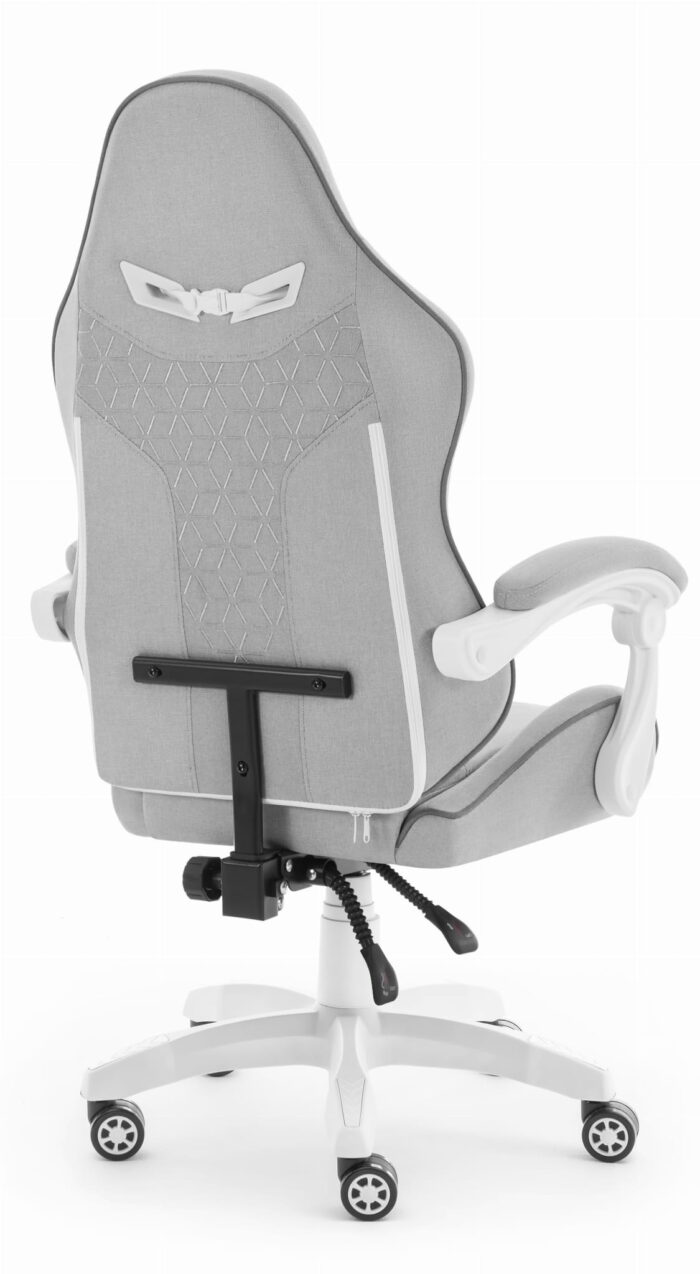 Геймерське крісло Hell's Chair HC-1008 Grey White 2.0 тканина/сітка - Зображення 5