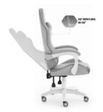 Геймерське крісло Hell's Chair HC-1008 Grey White 2.0 тканина/сітка - Зображення 7