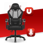 Геймерське крісло Hell's Chair HC-1012 Black Grey тканина - Зображення 5