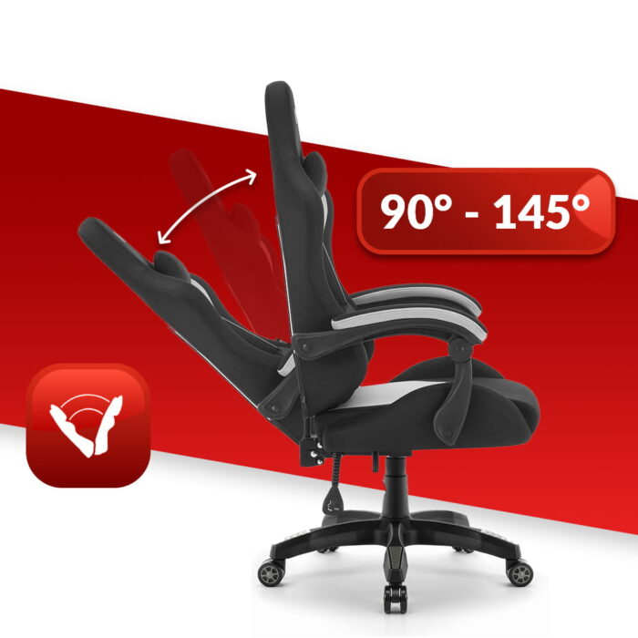 Геймерське крісло Hell's Chair HC-1012 Black Grey тканина - Зображення 7