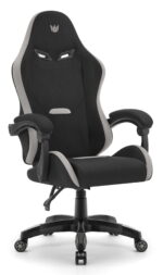 Геймерське крісло Hell's Chair HC-1012 Black Grey тканина/замша - Зображення 2