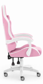 Геймерське крісло Hell's Chair HC-1012 Pink Whit тканина - Зображення 3