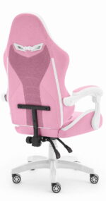 Геймерське крісло Hell's Chair HC-1012 Pink Whit тканина - Зображення 4