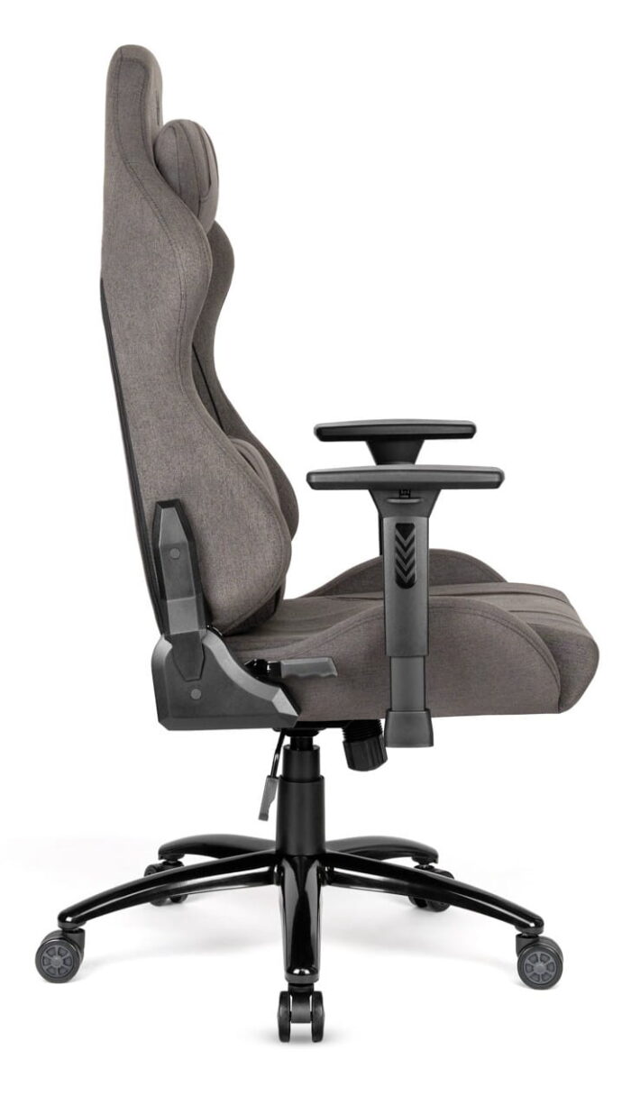 Геймерське крісло Hell's Chair HC-1013 Grey Black тканина - Зображення 3