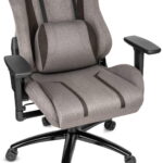 Геймерське крісло Hell's Chair HC-1013 Grey Black тканина - Зображення 5