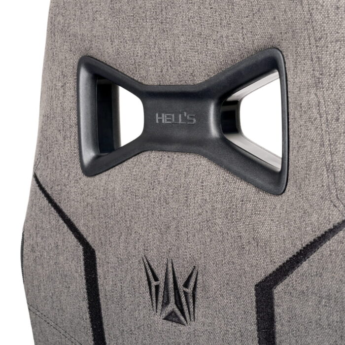 Геймерське крісло Hell's Chair HC-1013 Grey Black тканина - Зображення 7