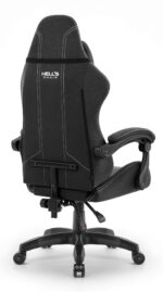 Геймерське крісло Hell's Chair HC-1014 Black White тканина - Зображення 3