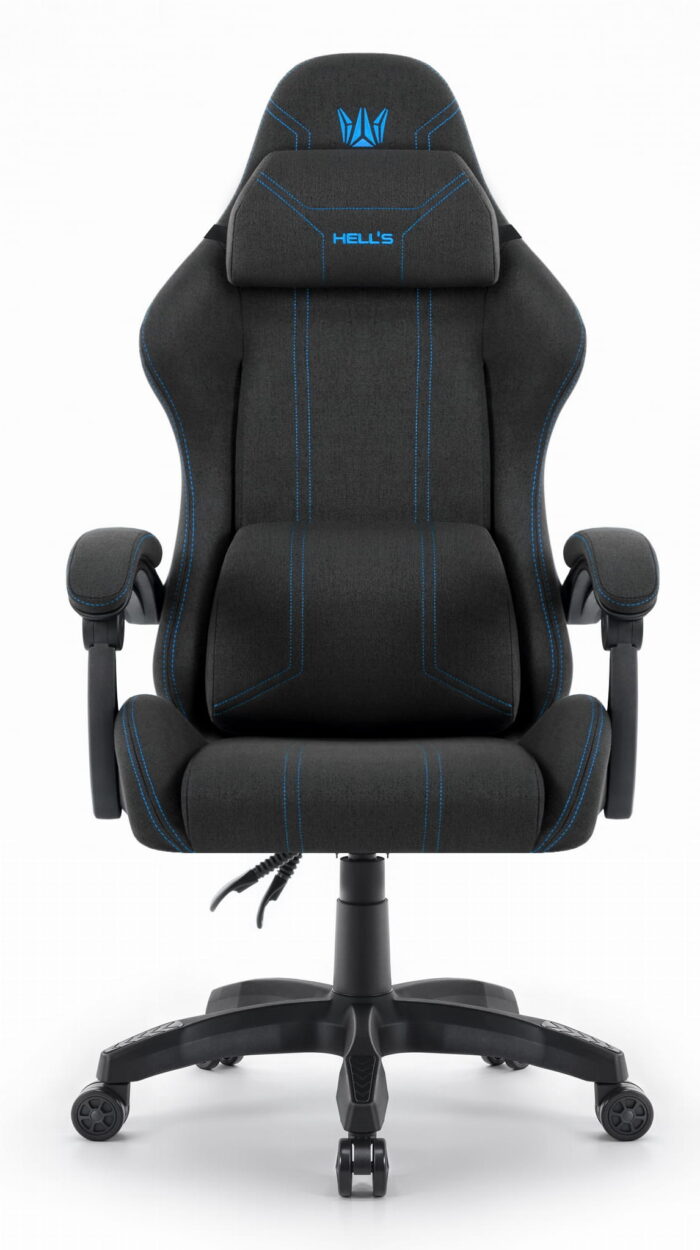 Геймерське крісло Hell's Chair HC-1014 Black Blue тканина - Зображення 2