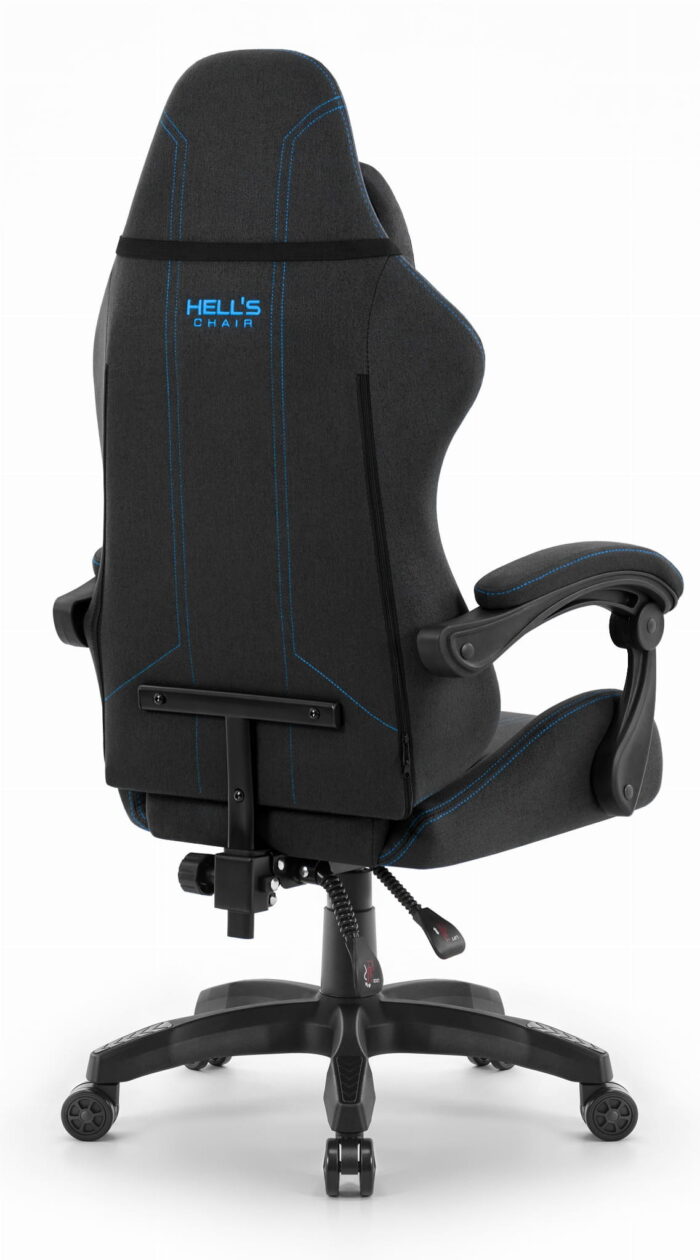 Геймерське крісло Hell's Chair HC-1014 Black Blue тканина - Зображення 3