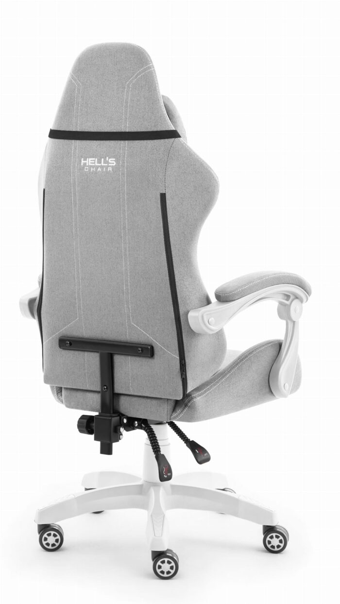 Геймерське крісло Hell's Chair HC-1014 Grey White тканина - Зображення 3