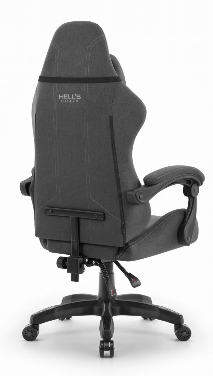 Геймерське крісло Hell's Chair HC-1014 Grey Black тканина - Зображення 3