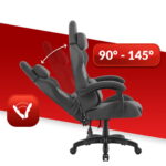 Геймерське крісло Hell's Chair HC-1014 Grey Black тканина - Зображення 7