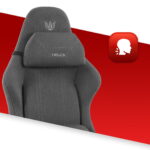 Геймерське крісло Hell's Chair HC-1014 Grey Black тканина - Зображення 9