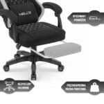 Геймерське крісло Hell's Chair HC-1015 Black Grey тканина - Зображення 9
