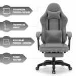 Геймерське крісло Hell's Chair HC-1015 Grey тканина - Зображення 11