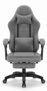 Геймерське крісло Hell's Chair HC-1015 Grey тканина - Зображення 3