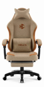 Геймерське крісло Hell's Chair HC-1016 Beige тканина - Зображення 2