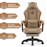 Геймерське крісло Hell's Chair HC-1016 Beige тканина - Зображення 7