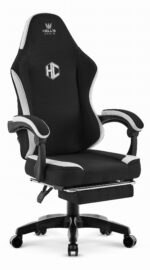 Геймерське крісло Hell's Chair HC-1016 Black White тканина - Зображення 4
