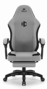 Геймерське крісло Hell's Chair HC-1016 Black White тканина - Зображення 4