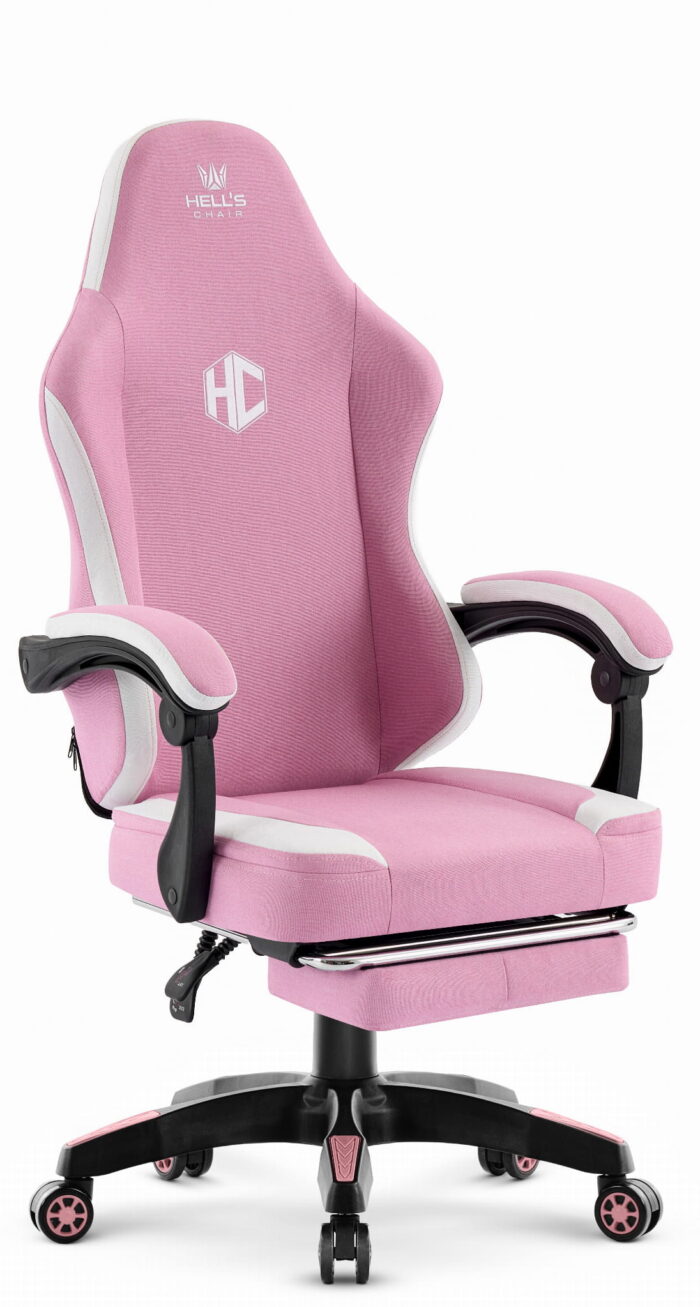 Геймерське крісло Hell's Chair HC-1016 Pink тканина - Зображення 2