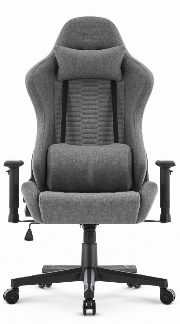 Геймерське крісло Hell's Chair HC-2000 Grey Black тканина - Зображення 4