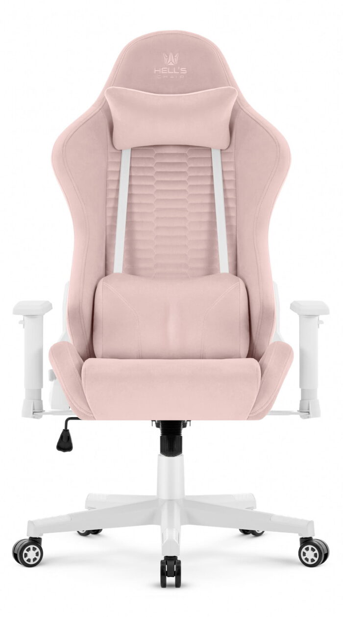 Геймерське крісло Hell's Chair HC-2000 Pink White тканина - Зображення 3