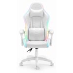 Геймерське крісло екошкіра Hell's Chair HC- 1000 White LED - Зображення 2