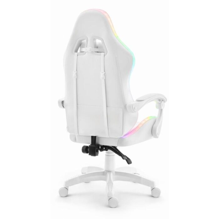 Геймерське крісло екошкіра Hell's Chair HC- 1000 White LED - Зображення 4