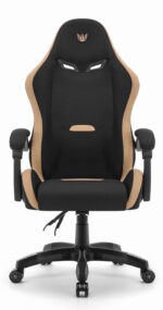 Геймерське крісло Hell's Chair HC-1012 Black  Biege тканина/замша - Зображення 9