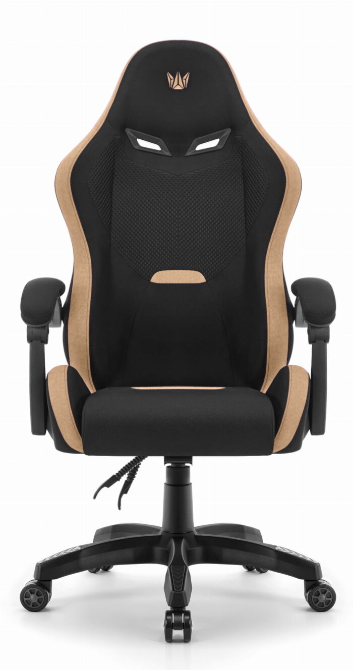 Геймерське крісло Hell's Chair HC-1012 Black  Biege тканина/замша - Зображення 9