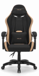 Геймерське крісло Hell's Chair HC-1012 Black  Biege тканина/замша - Зображення 8