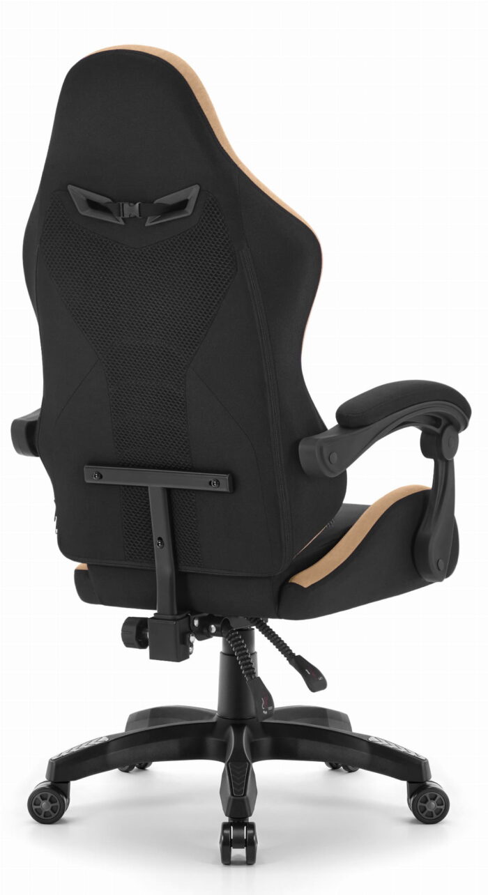 Геймерське крісло Hell's Chair HC-1012 Black  Biege тканина/замша - Зображення 7