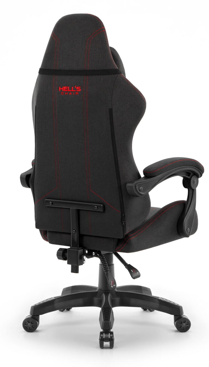 Геймерське крісло Hell's Chair HC-1014 Black Red тканина - Зображення 9