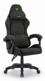 Геймерське крісло Hell's Chair HC-1014 Black Green тканина