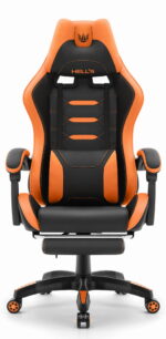 Геймерське крісло Hell's Chair HC-1039 2.0 Orange екошкіра - Зображення 10